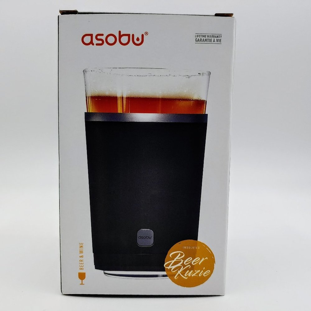 Asobu Insulated Beer / Drink Kuzie - 16oz - Black